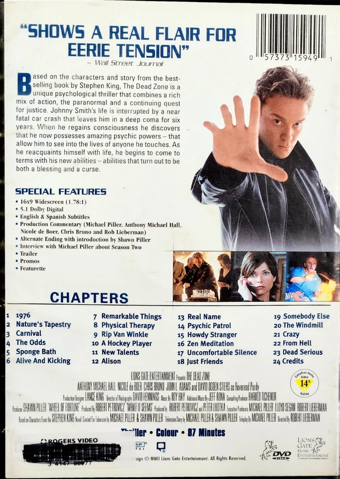 The Dead Zone & The Dark Tower (DVDs) Stephen King Lot - Image 2 of 4