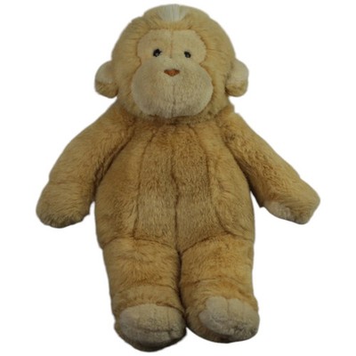 Vintage GUND Süßer hellbrauner Affe Kuscheltier 30cm Gebraucht