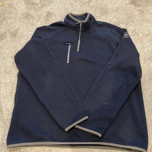 Johnnie-O Golf Country Club Pullover Navy Blue 1/4 Zip Sweater Mens Large