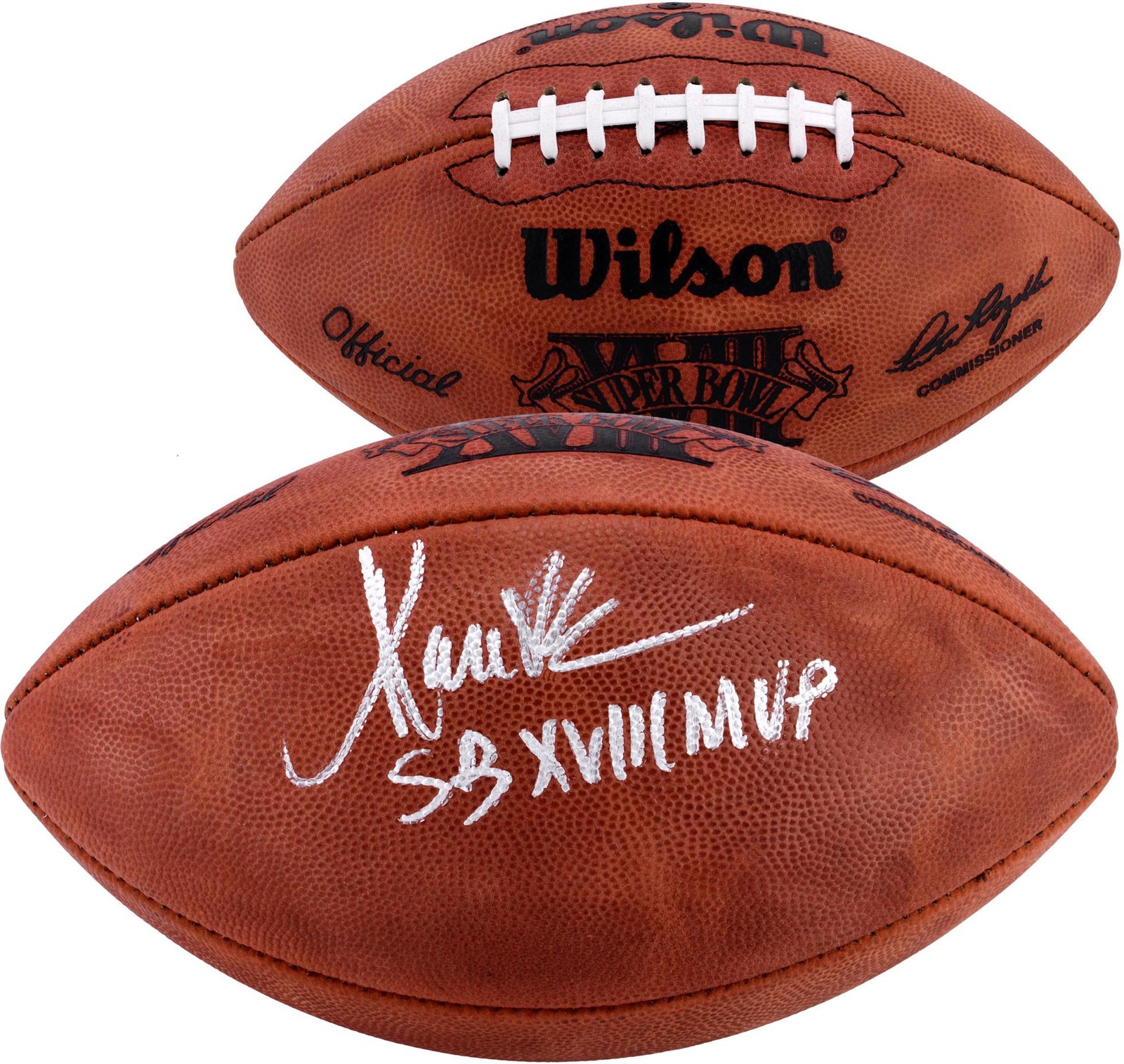 Marcus Allen Autographed Signed Los Angeles Raiders Oakland Raiders SBXVIII Football & SBXVIII MVP Insc 