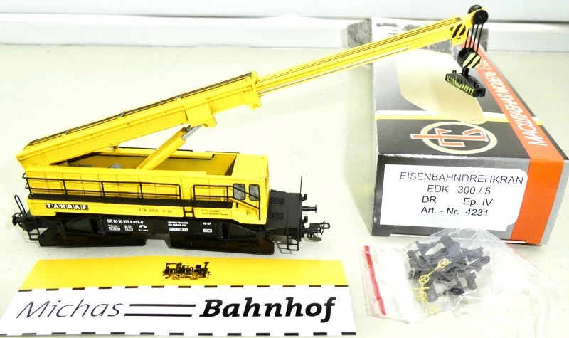 Peresvet 4231 Eisenbahndrehkran EDK 300/5 DR EpIV TT 1:120 OVP HK6 å