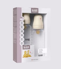 Sealed BIBS Bottles Set Round Nipple Anti Colic New In AS IS Box Baby Bottles