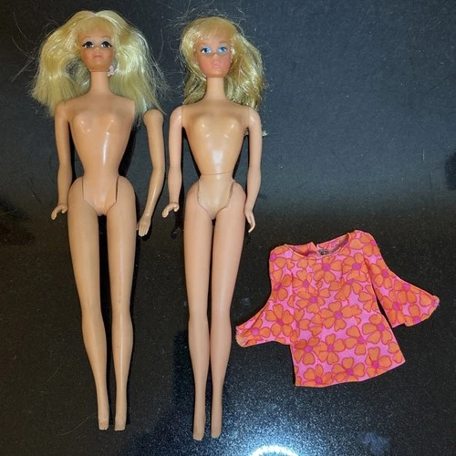 Vintage Barbie Lot Doll PJ Talking w/ Eyelashes TNT Sweet 16 Original Dress 60s