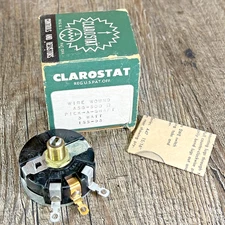 Clarostat A58-500 Ohm Potentiometer Wire Wound 3W Rotary Pick-A-Shaft NOS