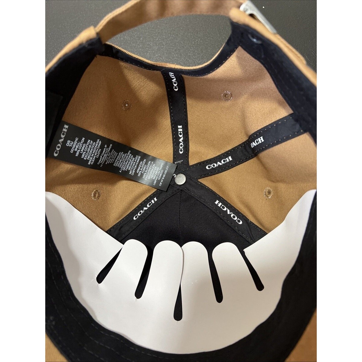 COACH WOMENS EMBROIDERED BASEBALL CAP Light Saddle CO100321C COACH WOMENS EMBROIDERED BASEBALL CAP Light Saddle CO100321C