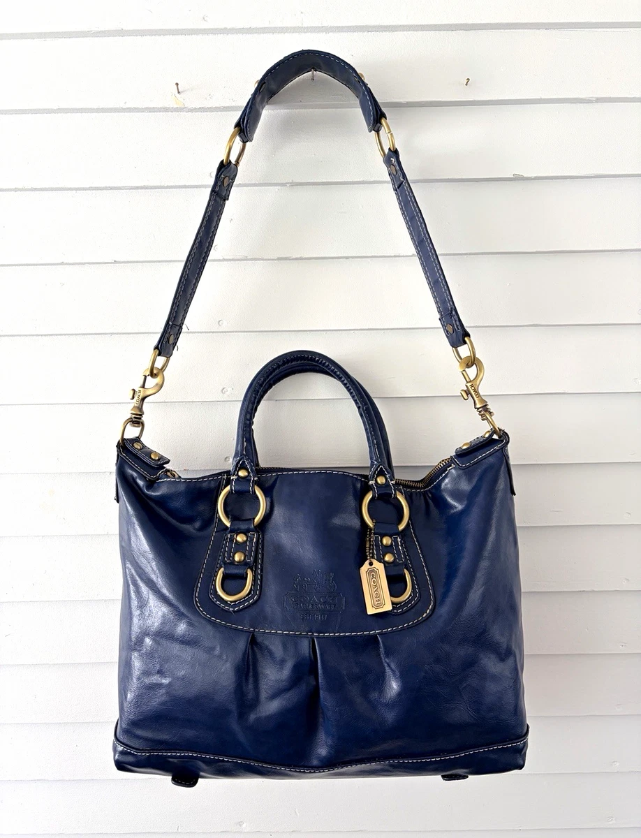 Coach Blue Satchel Bags & Handbags for Women for sale - eBay