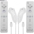 2 in 1 Motion Plus Wii Remote Controllers or Nunchuck for Nintendo Wii U Wii