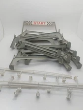 Vintage 1960's Mixed Lot Of ELDON Slot Car Track Risers, Guardrails & Finish...
