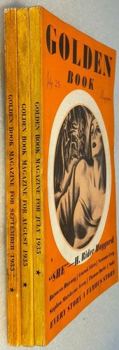 Golden Book Magazine - Lot of 3 - 1935 - Rider Haggard, Saki, Sinclair Lewis - Imagen 4 de 12