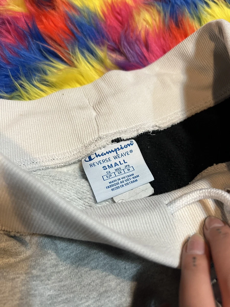 VINTAGE Champion Pants Small White Sweatpants Reverse Weave Athletic Womens 90s