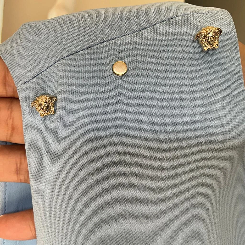 GUCCI Gianni Versace Mini Abito Donna Tessuto Donna Blu Taglia 42