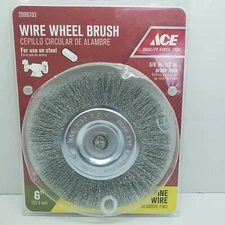 ACE Wire Wheel Brush FINE WIRE   6"   #2099703