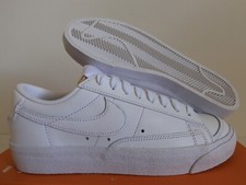 WMNS NIKE BLAZER LOW '77 WHITE-WHITE "ALL WHITE" SZ 5.5 DC4769-101 