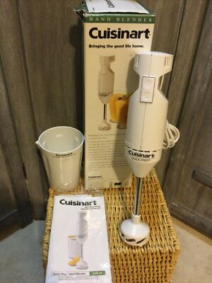 Cuisinart CSB-33 Quick Prep Hand Blender Kitchen Appliance Speed 135 Watt  NOB 86279103208|