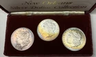 3-Monster Rainbow Toned Morgan Set In Original Holder!!  1883, 1885, 1886 !