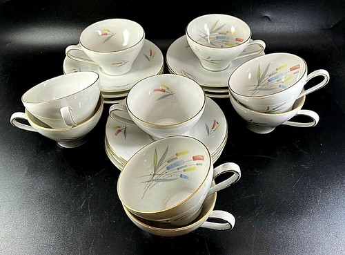 Taza y platillo Winterling pastel cola de gato - Imagen 6 de 7
