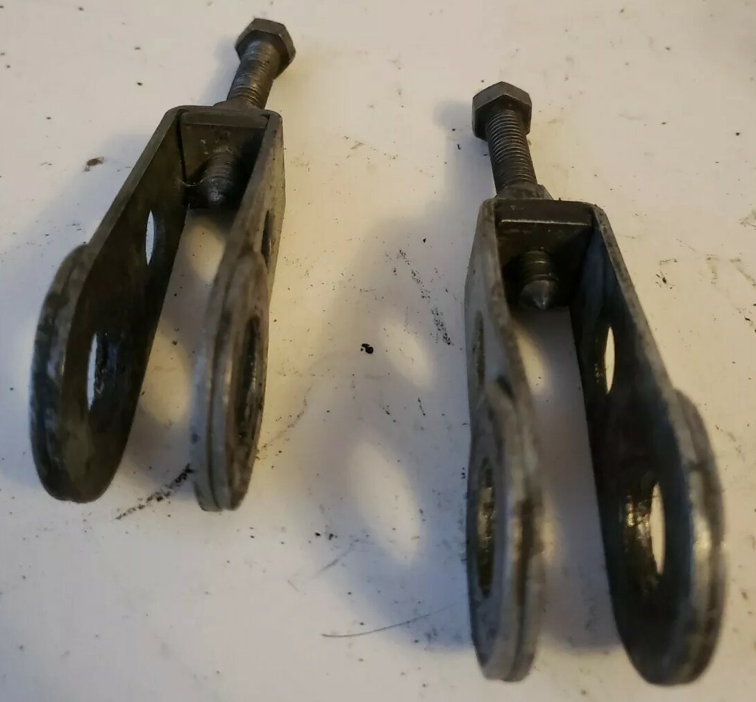 1987 KAWASAKI ZX 600 600C ZX600C CHAIN ADJUSTER SET LEFT RIGHT