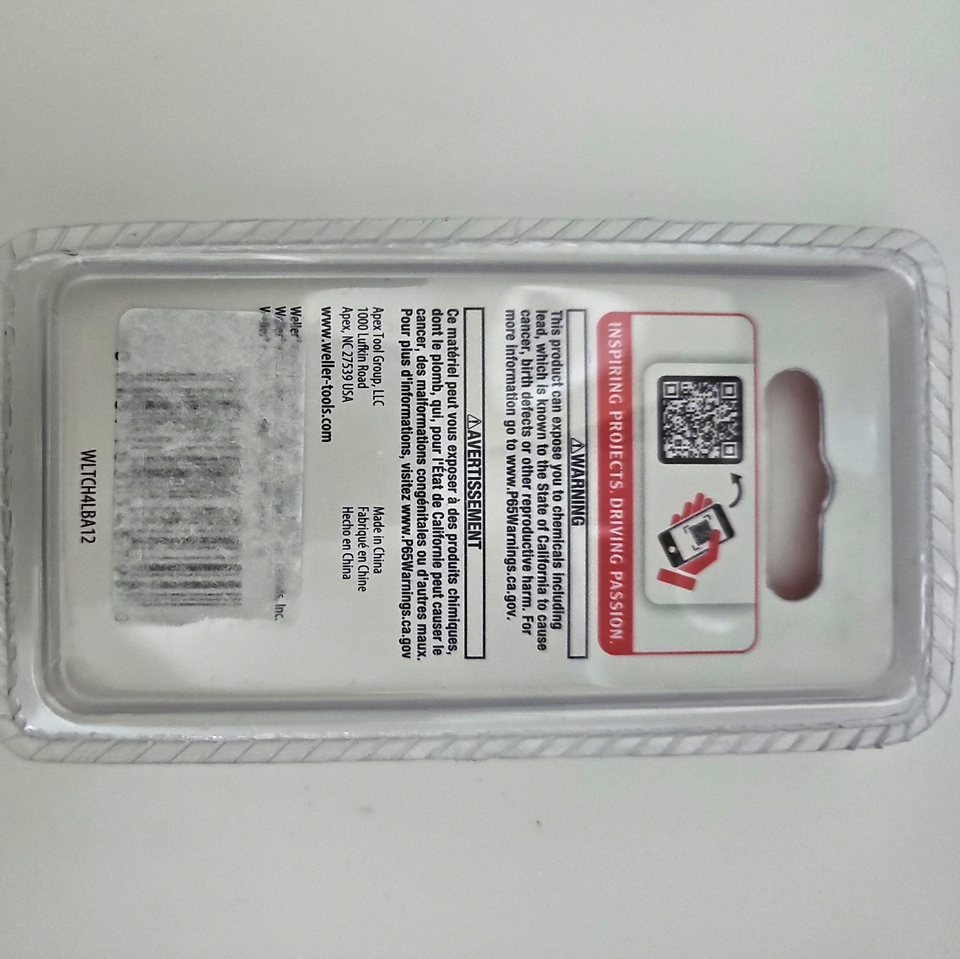 Fer à souder Weller WLTCH4LBA12 Panne de fer à souder forme de burin