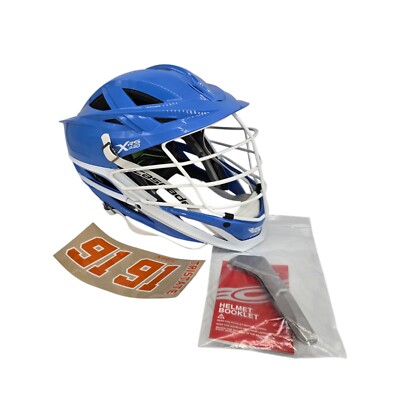 NEW Cascade XRS Pro Helmet Hopkins Blue Shell White Mask OSFM