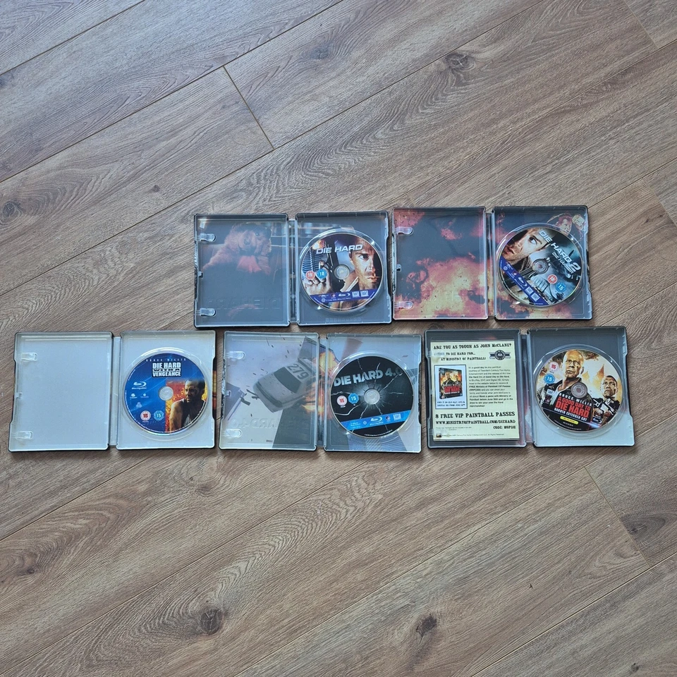 Die Hard Steelbook Blu-Ray Collection Rare OOP Steelbooks - Full Set - Image 4 of 4