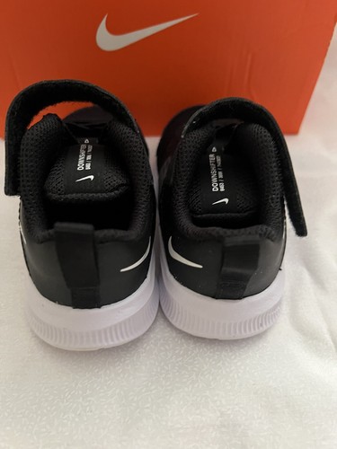 Nike Down Shifter 11 (TD) Black/white Baby Boy Shoes US Size 5c - Picture 3 of 5