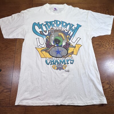 Vintage Marvin the Martian Dallas Cowboys Super Bowl Champs Size L