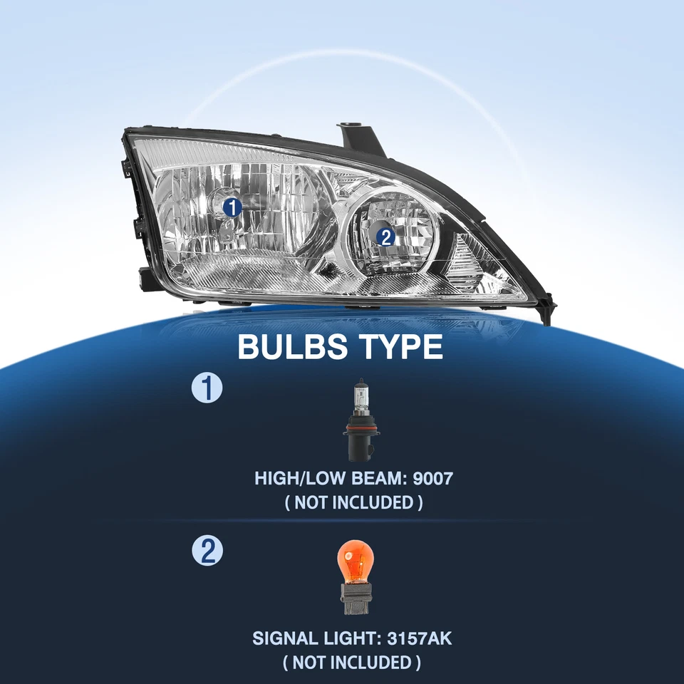 Faros halógenos para Ford Focus 2005-2007 2 piezas [estilo OE] izquierda+derecha 05 06 07 Foto 2 de 4