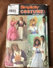 Simplicity 7971 Gone w/ Wind Beauty  Beast Costumes ADULT 6-18 34-44 UNCUT