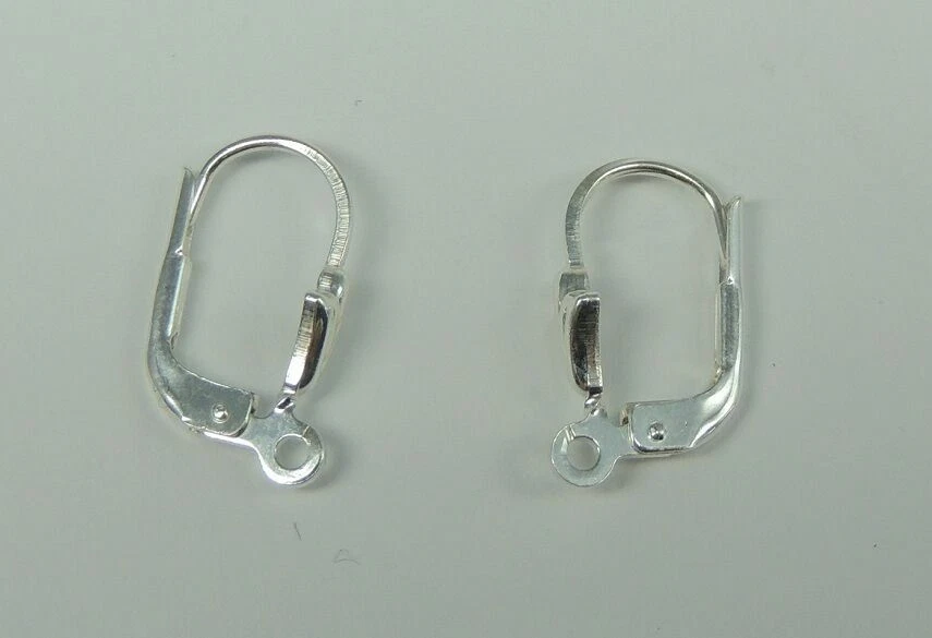 Brisura Giglio Orecchio In Argento 925 Ricambio Con Cerniera A Molla TOP - Immagine 2 di 3