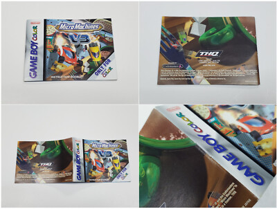 Micro Machines V3 Authentic Nintendo Game Boy Color Box & Manual