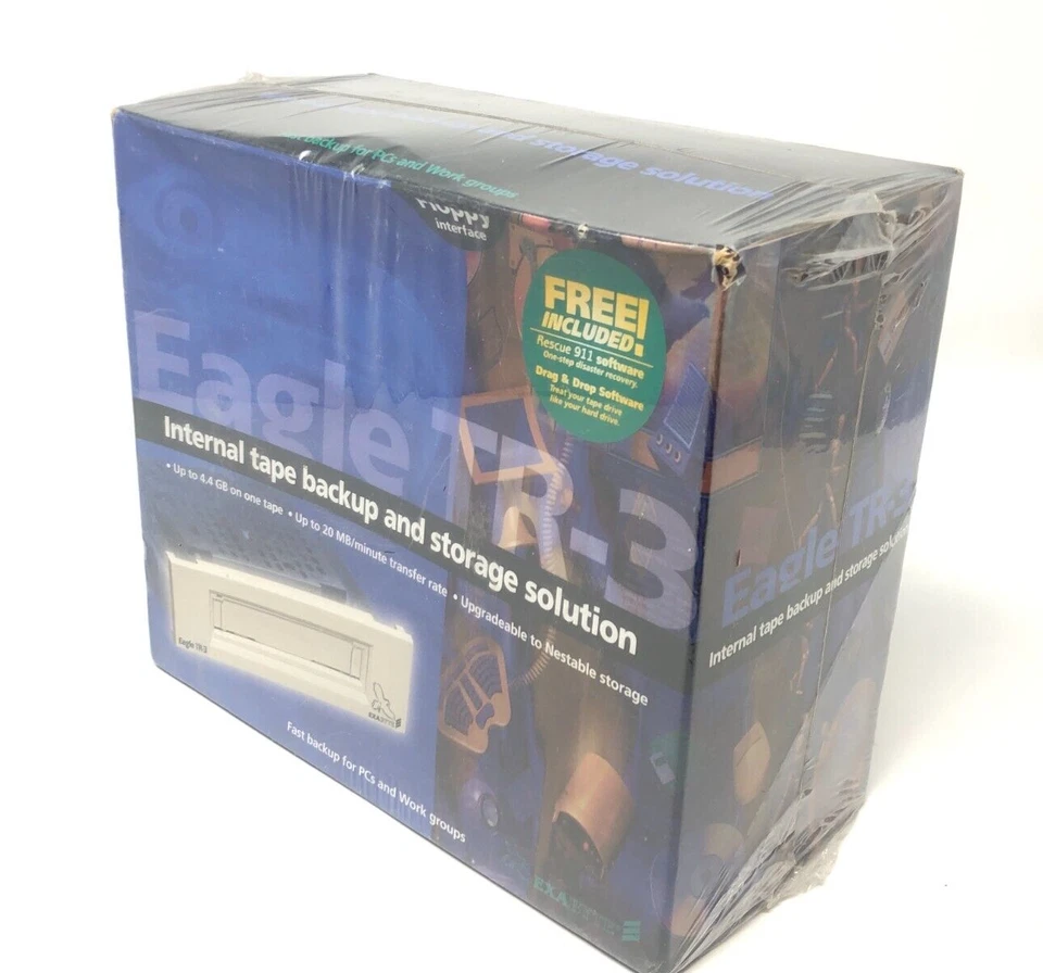 EXABYTE EAGLE TR-3 Floppy Interface Internal Tape Backup Factory Sealed NOS VTG - Image 2 of 4