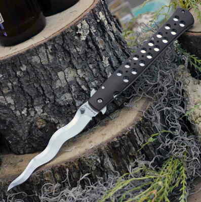 CS26SXK6 Cold Steel Kris Ti-Lite 6'' AUS-10A Kris Blade FDE Griv-Ex Handles Liner