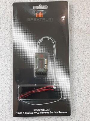 Spektrum RC SR6110AT 6-Channel DSMR AVC Telemetry Surface Receiver SPMSR6110AT