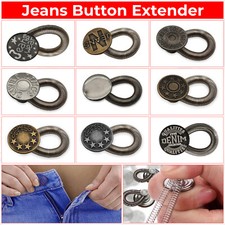 Jean Button Extenders DIY for Waistband Trousers Coats Pants Skirts 17mm