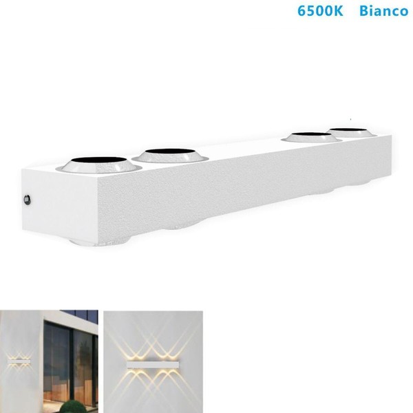 Applique Led 8W Weiß Lampe Licht 6500K Mauer Up Down Externe Innenseite-image