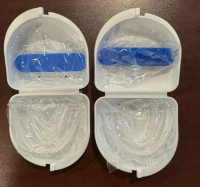 2PCS Stop Snoring Mouthpiece Guard Anti Snore Sleep Bruxism Apnea Teeth Grinding
