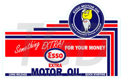 Esso Extra Laser Cut Metal Sign 20 Gauge Steel