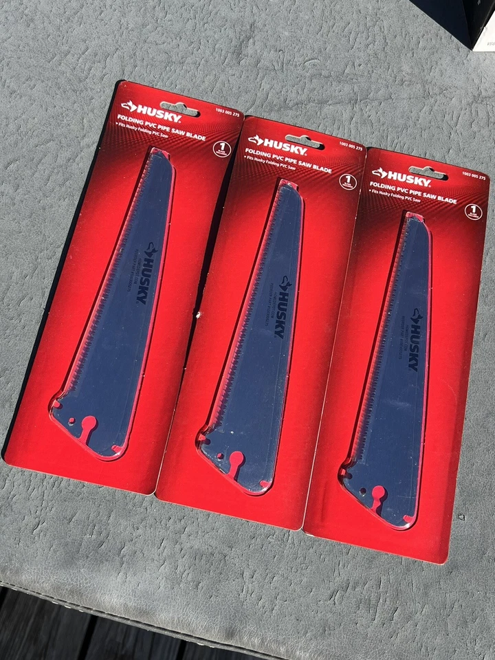 HUSKY Folding PVC Pipe Saw Blade 3 packages. # 1003005275  3 Packs - Image 3 of 4