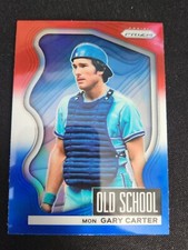 2022 Panini Prizm Old School Gary Carter #OS-10 Expos - Red White and Blue