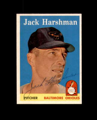Jack Harshman Signed 1958 Topps Baltimore Orioles Original Autograph