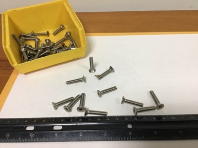 New Qty (50) M5 X 25mm Stainless Flat Head Socket Screws