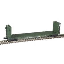 Atlas 50005788 N Scale BC Rail 48' GSI Bulkhead Flat Car #51738