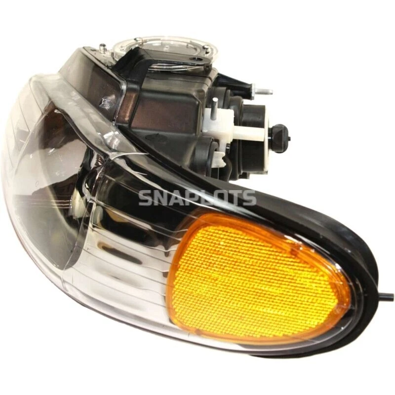 Novo conjunto de lâmpada de cabeça LH e RH com lâmpadas quádruplas compatível com 96-99 Chrysler Town & Country - Imagem 3 de 4