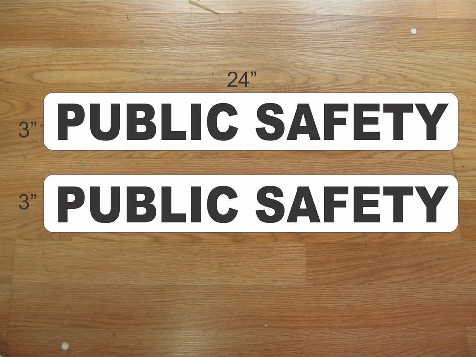 SSI PUBLIC SAFETY Magnetic Vehicle Signs to fit Van Car Truck or SUV