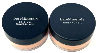 (2) bareMinerals Original Mineral Veil Loose Setting Powder NIP Tinted Tan Deep