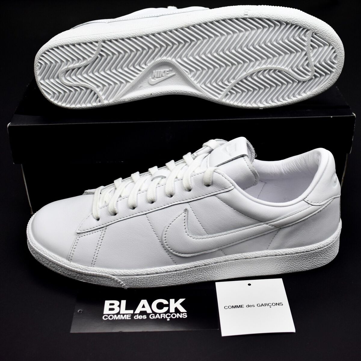 Comme des Garcons Nike Tennis Classic SP CDG White Leather Comme des Garcons Nike Tennis Classic SP CDG White Leather