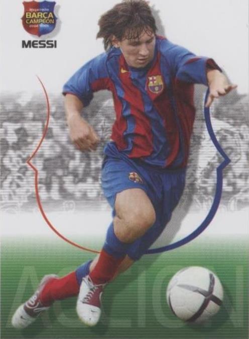 2004-05 Panini Megacracks Barca Campeon Lionel Messi #62 for