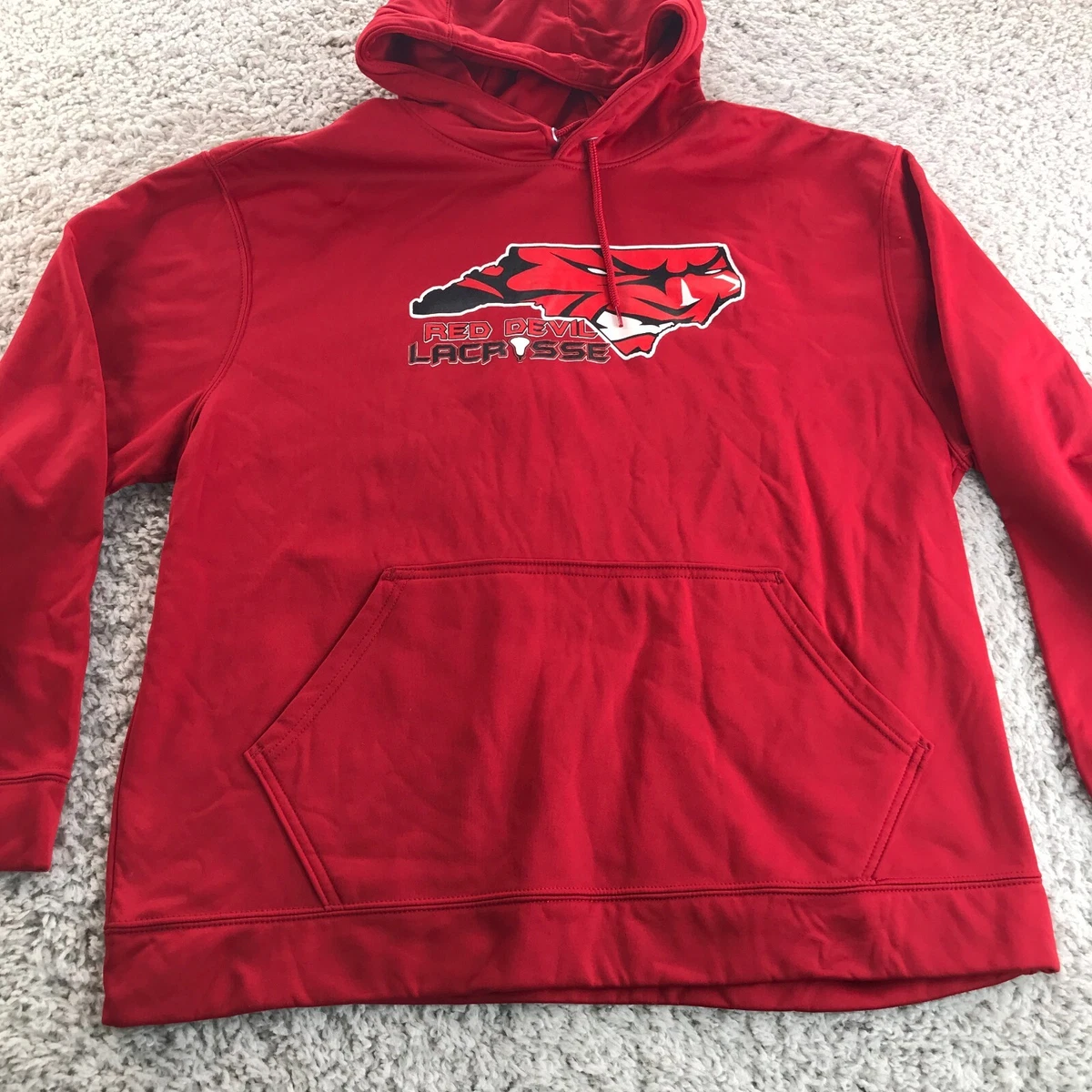 Augusta Hoodie mens sweatshirt adult hooded pullover XL red Devils