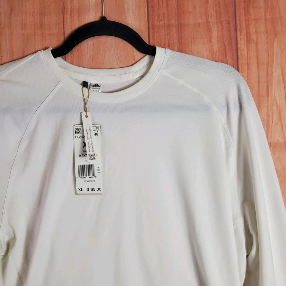 Adidas Golf Womens Textured Crewneck Shirt Sz XL Long Sleeve Breathable - Image 2 of 4