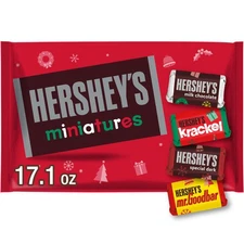 Miniatures Assorted Chocolate, Christmas Candy Bag, 17.1 oz